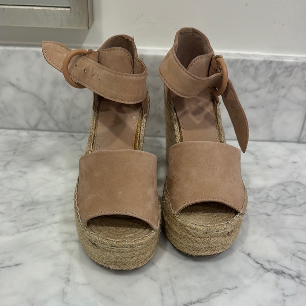Marc Fisher Women's Tan Platform Sandals